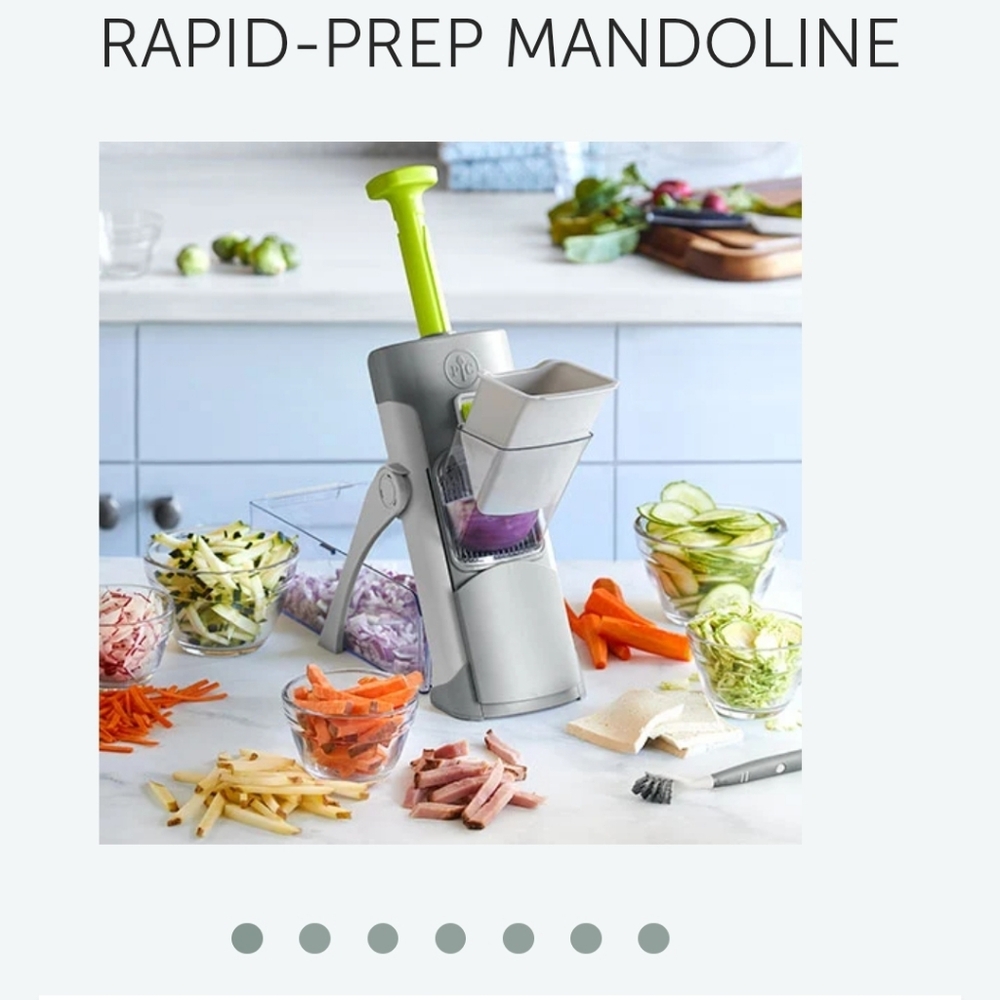 Rapid-Prep Mandoline Slicer - Gray and Green